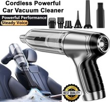 Powerful Cordless Car Vacuum Cleaner Wet/Dry Handheld with Strong Suction