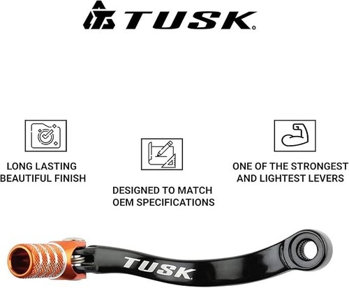 Tusk Shift Pedal 1998-2008 KTM 65 SX 65SX Black Orange Engine Gear Shifter Lever - Picture 3 of 4