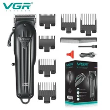 Rotary Professional Hair Clipper -Cordless 6 Guide Combs Hair Trimmer Barber Kit