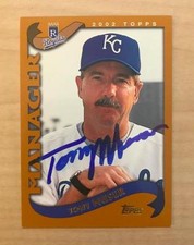 TONY MUSER KANSAS CITY ROYALS SIGNED AUTOGRAPHED 2002 TOPPS CARD #283 W/COA