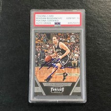 2015-16 Panini Threads #29 Bojan Bogdanovic Signed Card AUTO 10 PSA Slabbed Nets