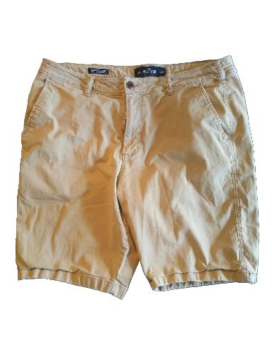 ABERCROMBIE Hollister Shorts Mens Size 36 Classic Fit Khaki