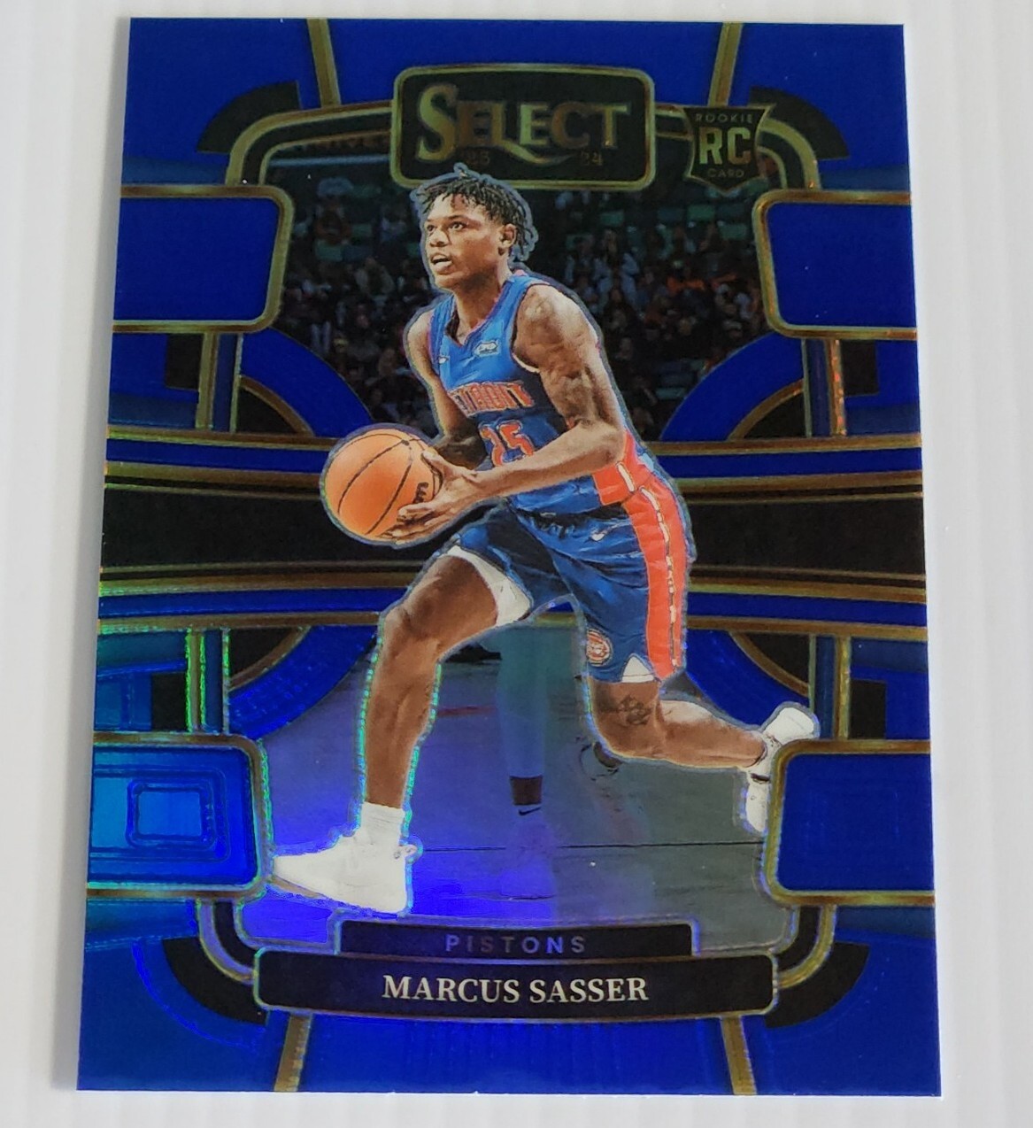 2023-24 Panini Select Marcus Sasser Concourse Blue Prizm Rookie RC Parallel #70