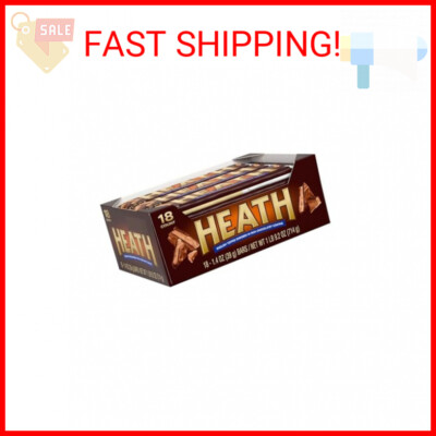 HEATH Milk Chocolate English Toffee Full Size, Bulk, Individually Wrapped Candy