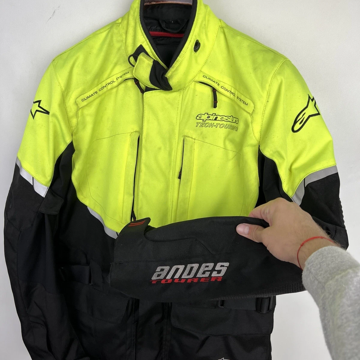 ALPINESTARS Tech Touring Armored Motorcycle Jacket Andes Drystar Toured Size L