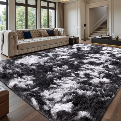 Washable Large Fluffy Shaggy Rug – Soft Area Carpet for Living/Bedroom - Picture 19 of 36
