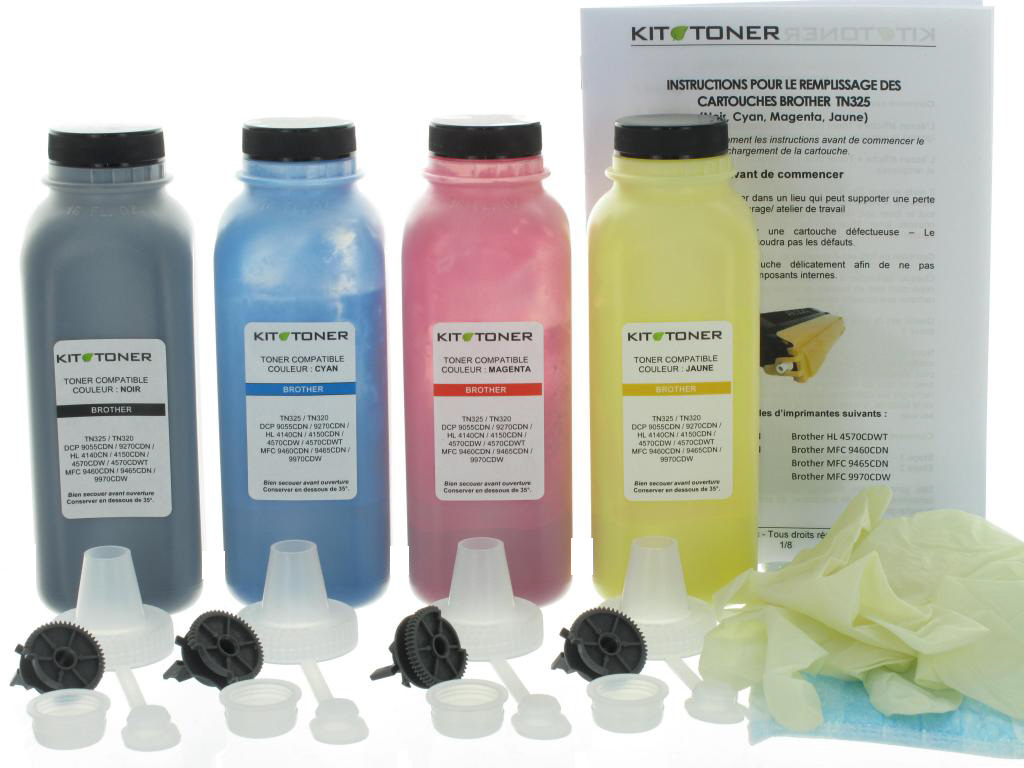 Aide recharge toner Brother DCP L8400CDN pour éliminer les cartouches vides
