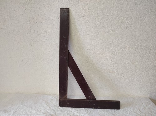 Ancienne Grande Equerre en bois de menuisier 65,5 x 41 cm | eBay