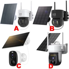 Camara De Seguridad Solar Inalambricas Para Exterior Con Vision Nocturna y Audio