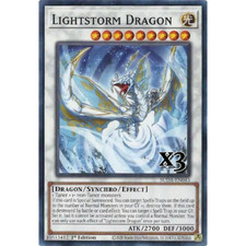 3X Lightstorm Dragon SUDA-EN043 Common Supreme Darkness NM 1st Ed YUGIOH