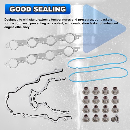 Head Gasket Set Intake Exhaust for 2007-2013 Chevy Silverado Suburban GMC 5.3L - Bild 7 von 8