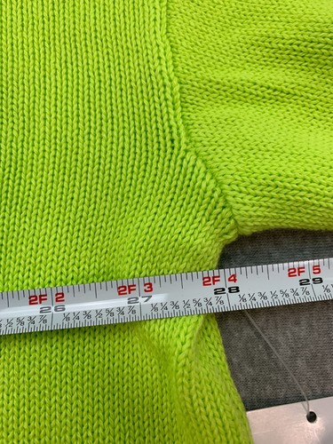 Amazon Essentials Balloon Sleeve Sweater Women 4X Lime Green 100% Cotton Bright - Picture 15 of 15