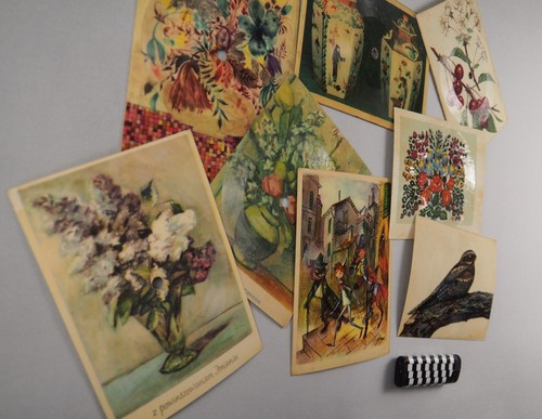 8x x bizarre records from Poland - FLEXI DISC,45rpm flowers,bird, cherry -set18- - Picture 3 of 9