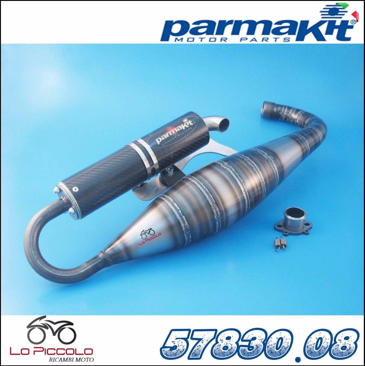 Exhaust Pipe ParmaKit GP ONE Track Gilera Runner 50 2T LC