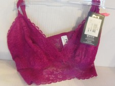 NEW MAIDENFORM BRALETTE, MAGENTA, LARGE, RETAILS 32.00   BRA-715 