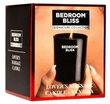 XR Brands Bedroom Bliss Lovers Massage Candle Vanilla, New