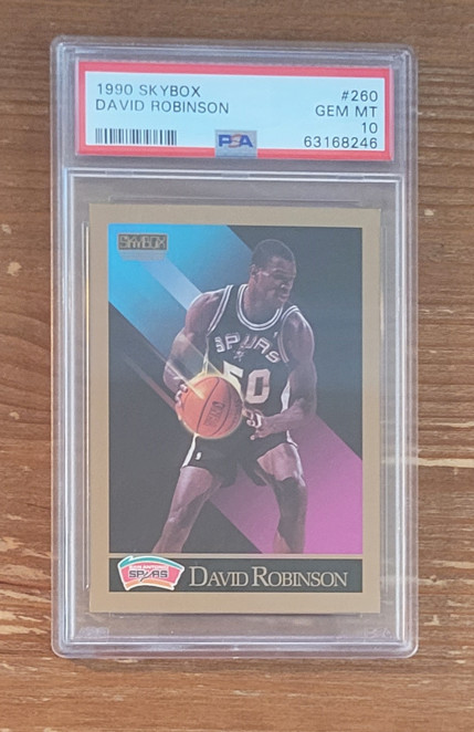 1990 Skybox #260 David Robinson PSA 10 San Antonio Spurs (J)