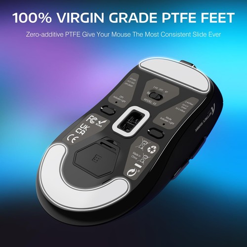 Mouse da gioco leggero wireless 26000 DPI 3 modalità con mouse antiscivolo per PC - Foto 14 di 70
