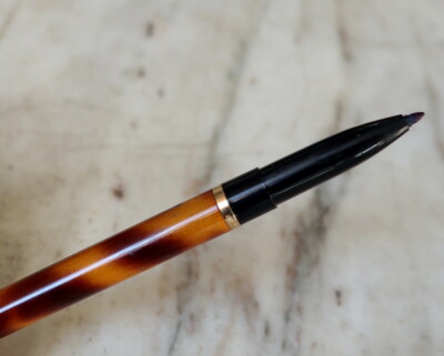 Stylo Plume Waterman Laque Tigrée - Plume Or 18 Carats - Occasion Prestige