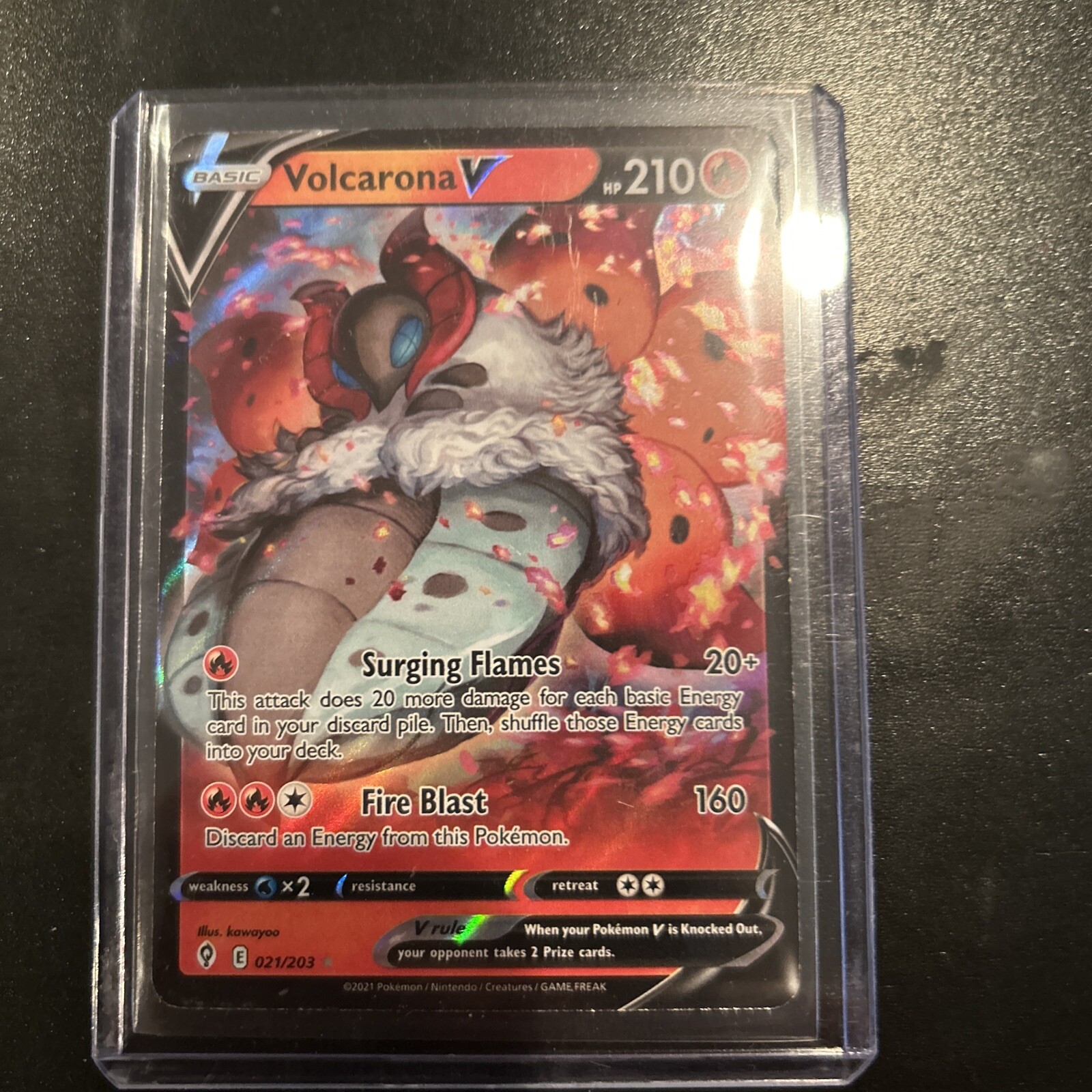 Pokemon TCG Evolving Skies Volcarona V #21