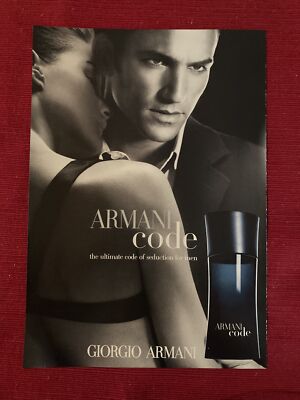 Armani Code Men s Fragrance Model Mini Anden 2008 Print Ad - Great to Frame!