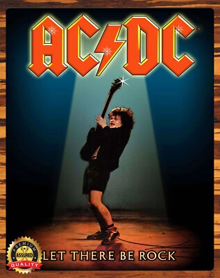 AC/DC - Let There Be Rock - Rock - Metal Sign 11 x 14 | eBay