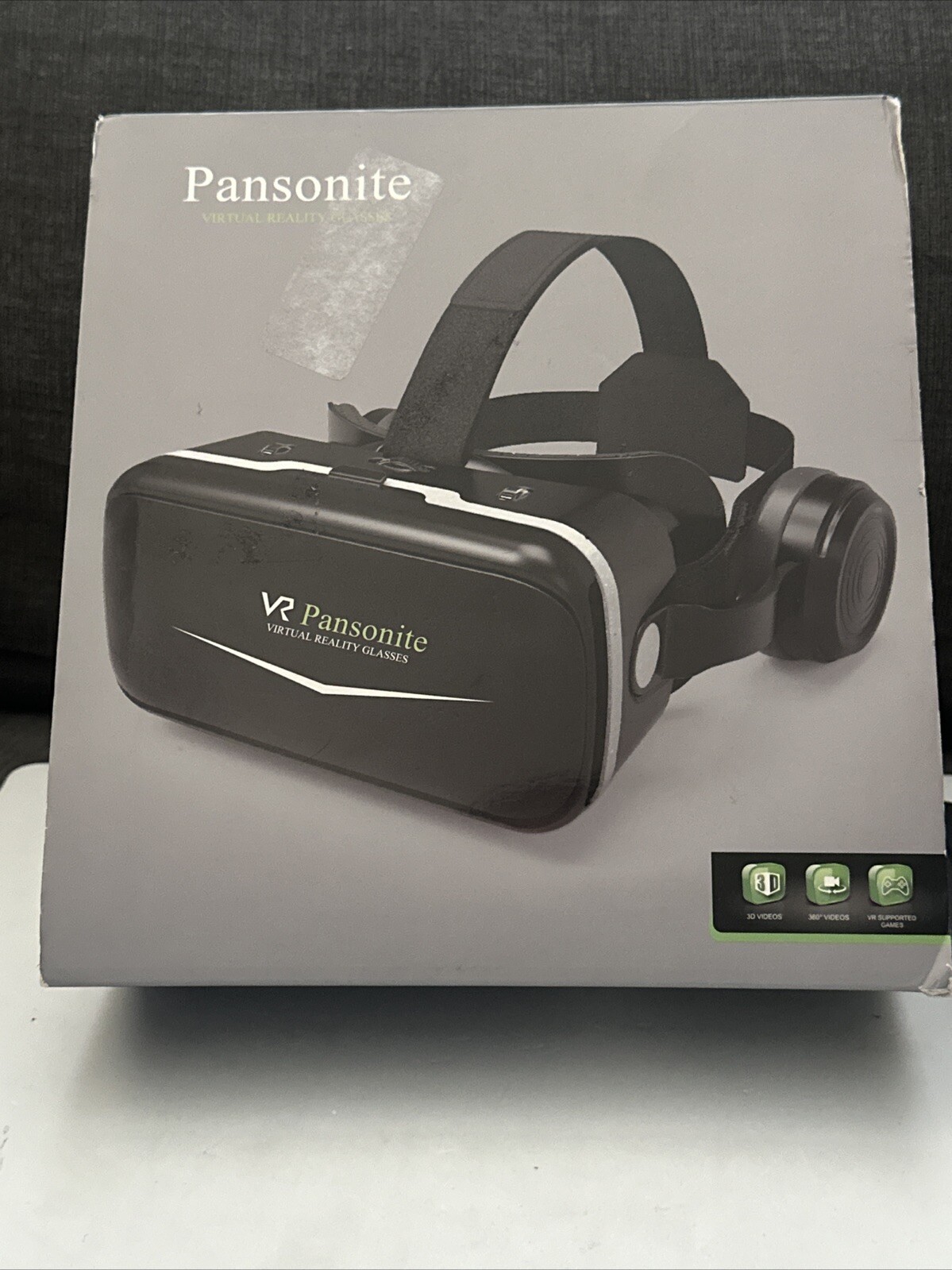Pansonite VR Headset with Remote for 3D Virtual Reality Gaming-image