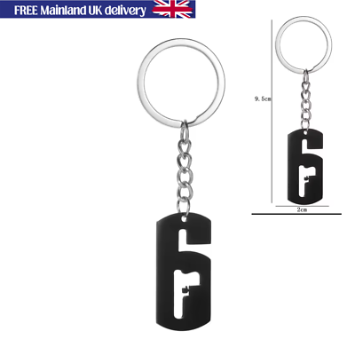 Rainbow Six Siege Keychain Keyring Gamer Gift Shooter Enthusiast
