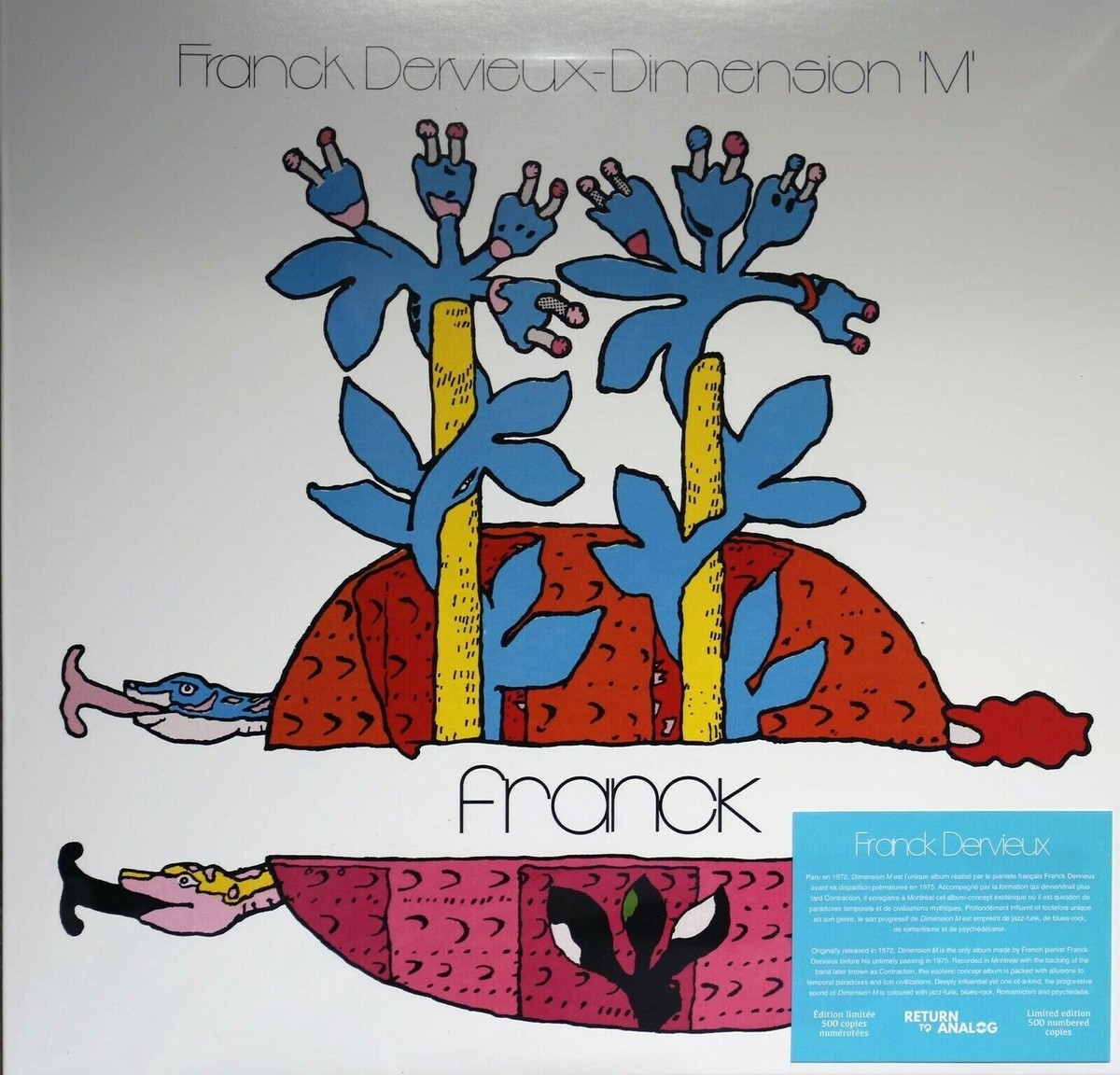 Franck Dervieux-Dimension M Canadian prog new lp reissue 500