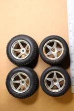 1:10  Vintage 2wd  HPI RC Car Rims w/ Proline Tires W-003 W-004   ( set of 4 )