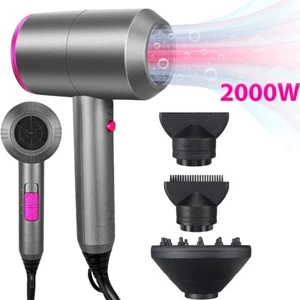 2000W Ionen Föhn Haartrockner + 3 Diffuseur Haarfön Profi Fön Ionen Séchoir à cheveux