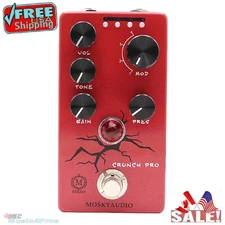 Mosky Crunch Pro Distortion Guitar Pedal 4 Modes with VOL,TONE,GAIN, PRES Button