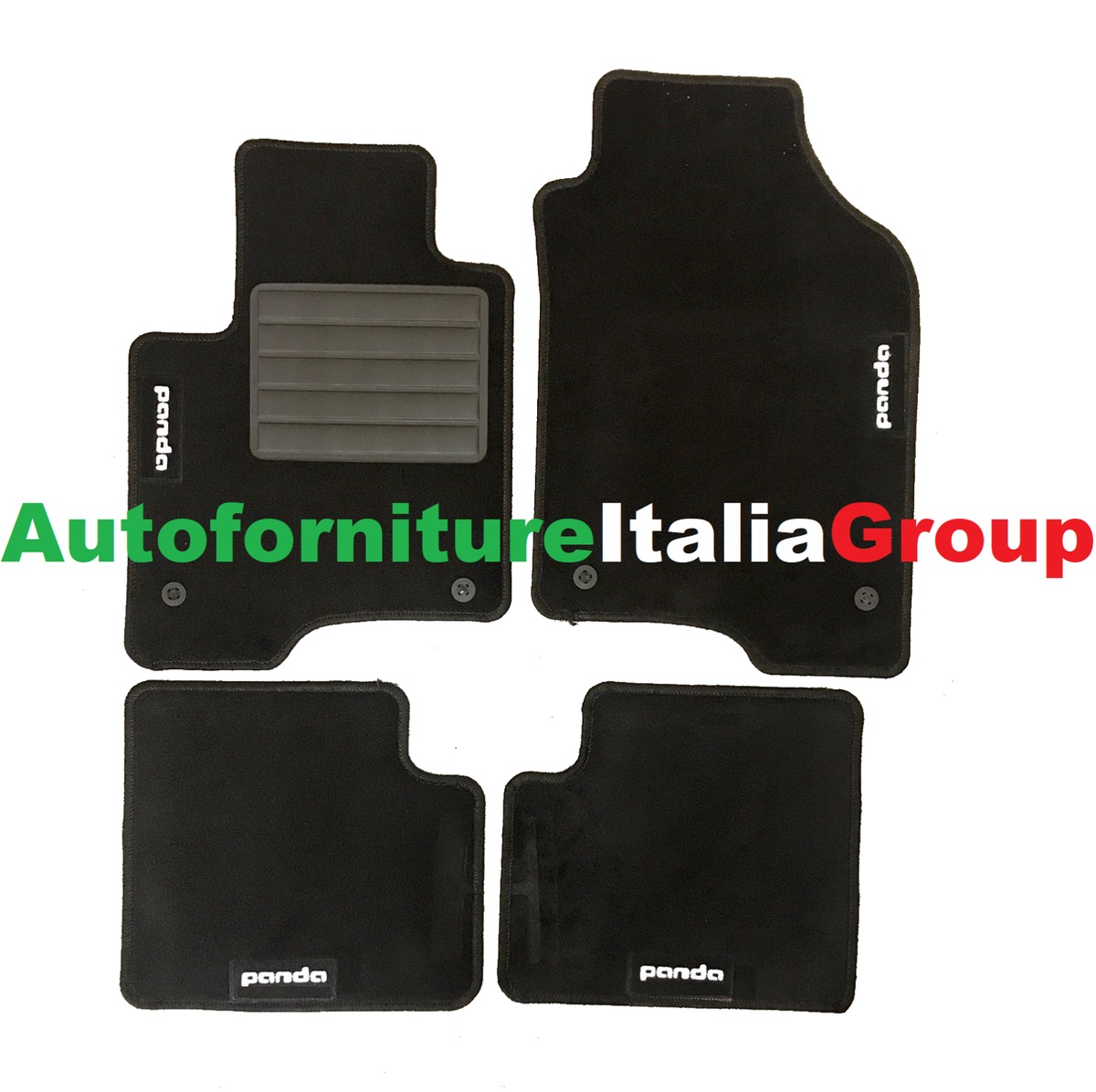 TAPPETI - TAPPETINI MOQUETTE 4 LOGHI PANDA 4 FIX