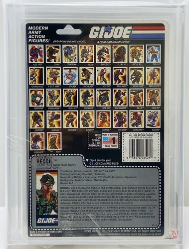 GI Joe RECOIL 1989 MOC AFA 75 Hasbro New Vintage Factory Sealed Action Figure - Picture 5 of 6