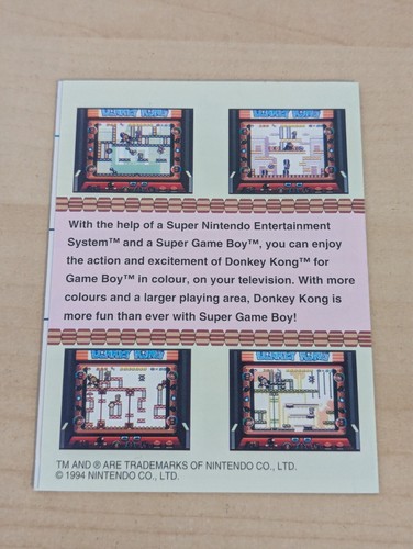 Donkey Kong Gameboy Original UK - sehr guter Zustand, verpackt und komplett - Top Zustand! - Bild 16 von 24