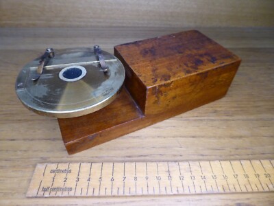 Antiker Mikroskop Dia Preperation Plattenspieler / Dia Ringing Turntable
