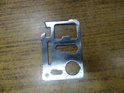 (5 Pcs) 11 in 1 Multi Tool Wallet Thin Survival Pocket Credit Card Knife