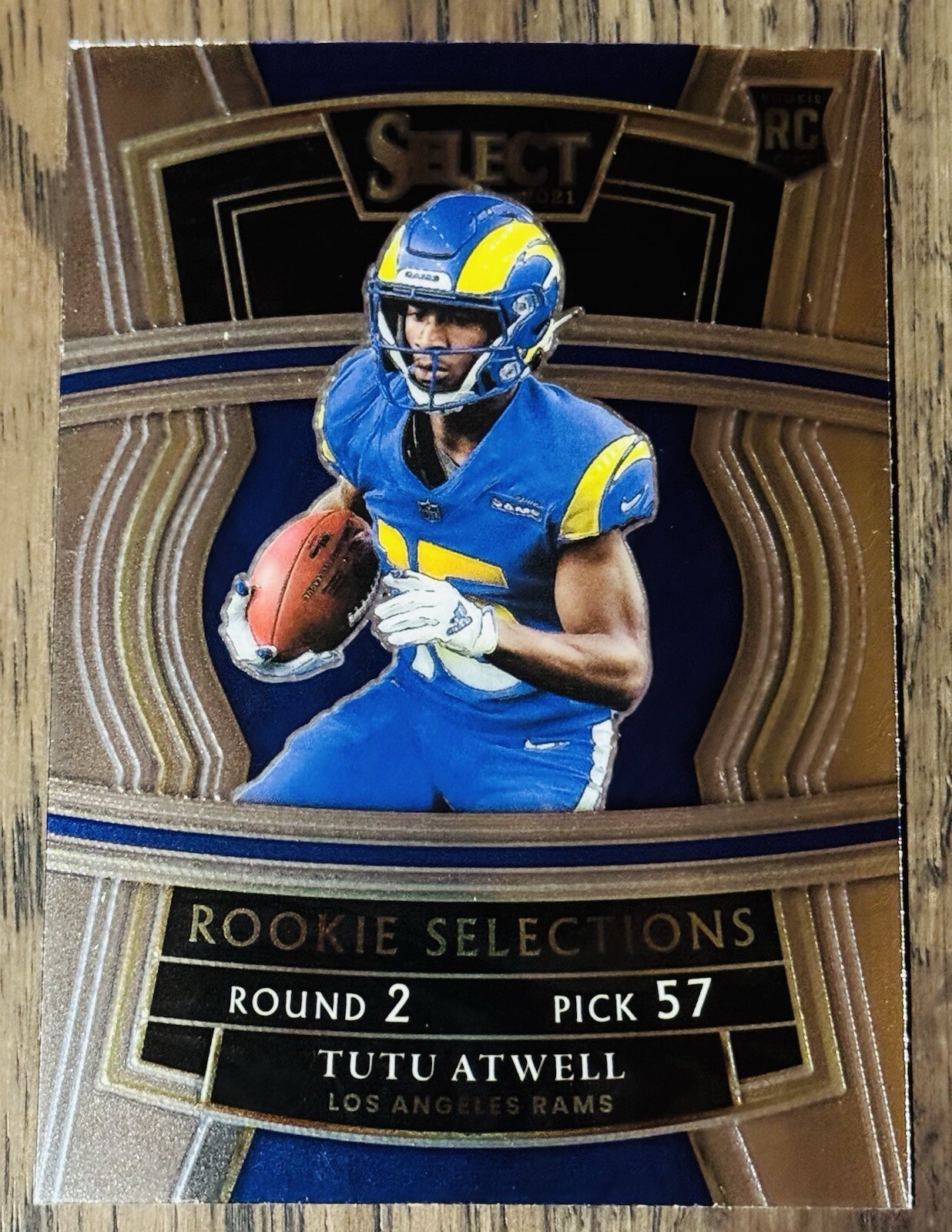 2021 Panini Select Tutu Atwell #RS-22 Rookie Selections RC Rams