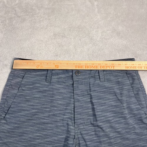 Volcom Hybrid Shorts Mens 36 Waist Blue Striped Active Quick Dry Surf & Turf - Picture 3 of 12
