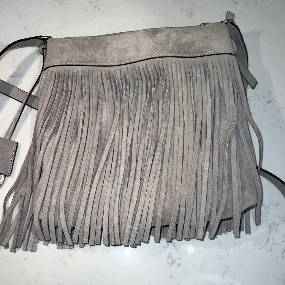 Cartera Bandolera Michael Kors Billy Flecos Gamuza Tachonada Suave Dune Foto 3 de 4