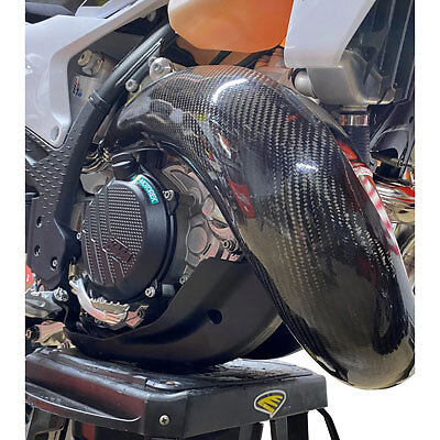 P3 Carbon MAXCoverage Pipe Guard Stock For KTM HUSQVARNA GAS GAS 250 300 - Picture 6 of 8