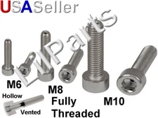 M6 M8 M10 Stainless Steel Allen Hex Head Socket Vented Hollow Cap Screw Bolts
