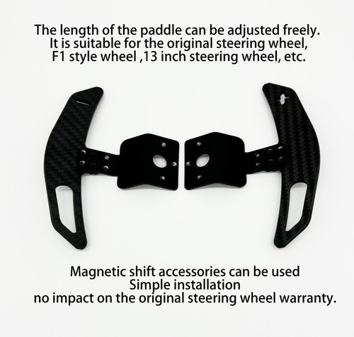 SIMPUSH carbon fiber paddle shifter Modification for MOZA R5 R3 ES ESX - Picture 7 of 7