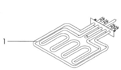 Résistance grill pour four Küppersbusch de haute qualité en inox