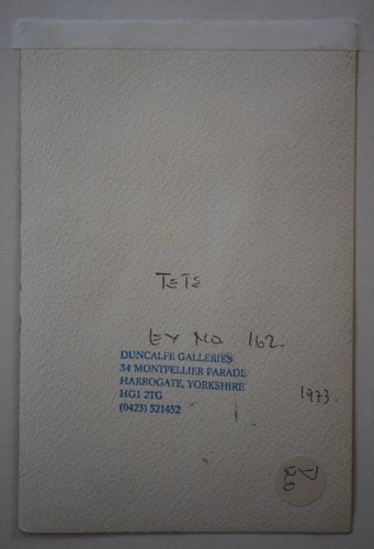 Portrait of a woman. Watercolour by listed artist Albert du Mesnildot, 1973 - Picture 8 of 10