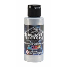 Createx Wicked Colors W354 Aluminum 2oz. water-based airbrush paint