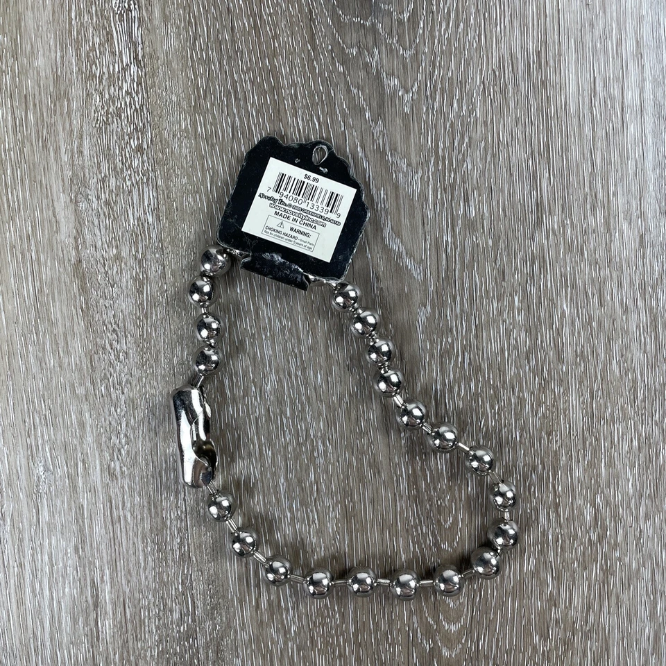 Gargantilla collar cadena bola gruesa Y2K 12 mm 18" cuentas de acero 1/2" gótico retro de colección Foto 3 de 4