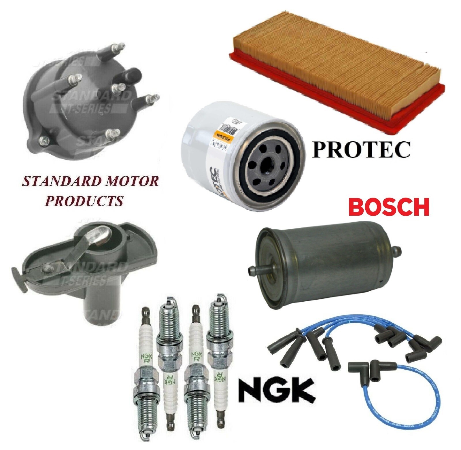 Tune Up Kit Filters Cap Rotor Wire Plugs For JEEP WRANGLER L4 2.5L 1994