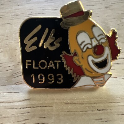 BPOE Elks Parade Float 1993 Clown Hat Lapel Pin Pinback