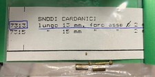 TECNOTREN 7313 Scala HO Snodo cardanico in ottone lungo mm. 13 foro asse mm. 2